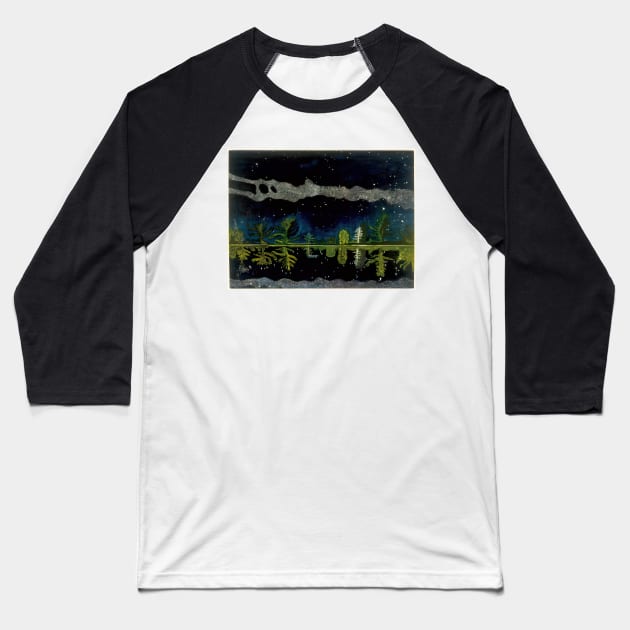 milky way 1990 Baseball T-Shirt by Bequeat